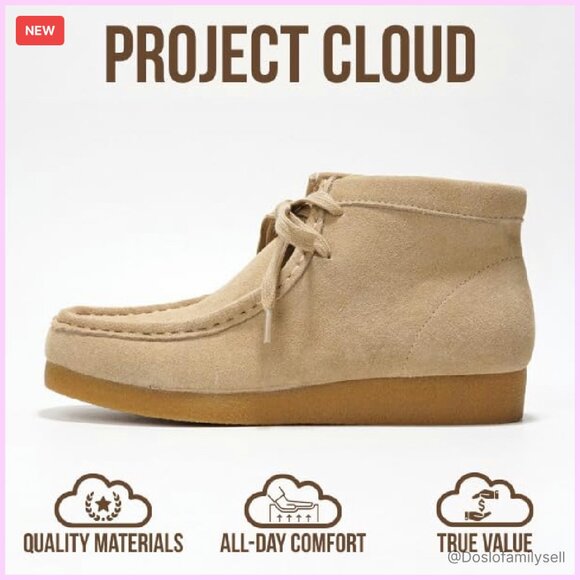 Genuine Leather Ankle Boots Memory Foam Non-Slip Water Resistant Classic Chic - Picture 5 of 7